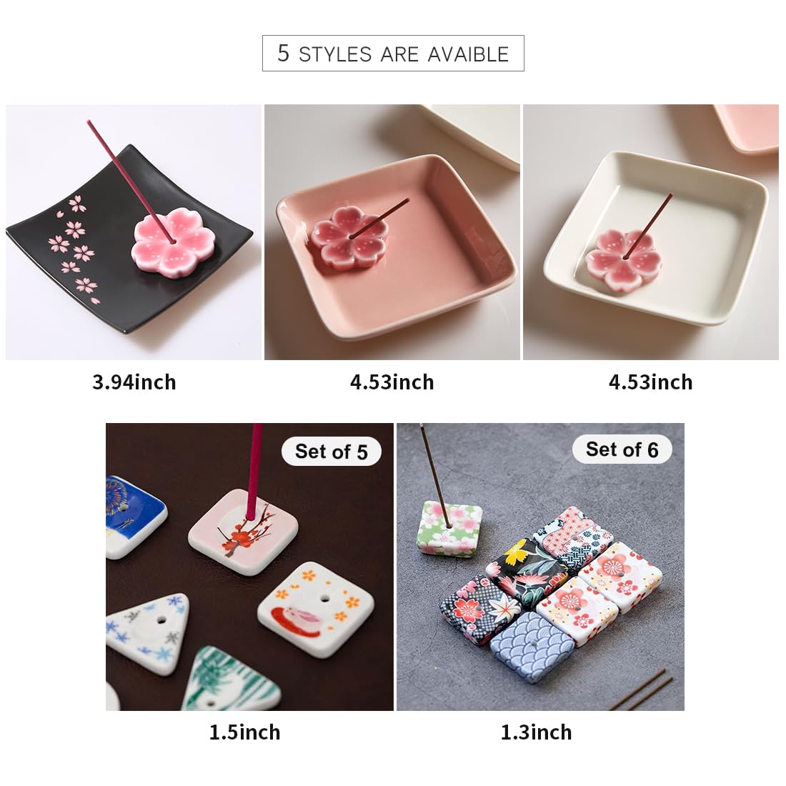 Amazon.com: Japanese Ceramic Handmade Cute Cherry Blossom Incense